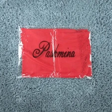 Pashmina Scarf Wrap Women's Red Silk Blend NWT