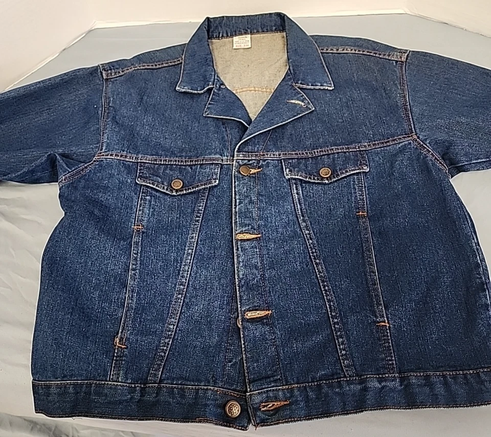 Chaqueta vaquera azul Brighton con botones 100 % algodón grande ver anuncio Foto 2 de 4