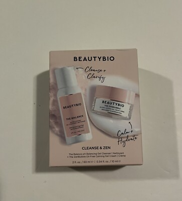 Zenbubble 0.34 FL OZ & Balance Cleanser 2 Oz Box Set By Beauty Bio.  New In Box