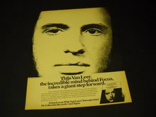 THIJS VAN LEER the incredible mind behind FOCUS 1973 Promo Poster Ad mint cond