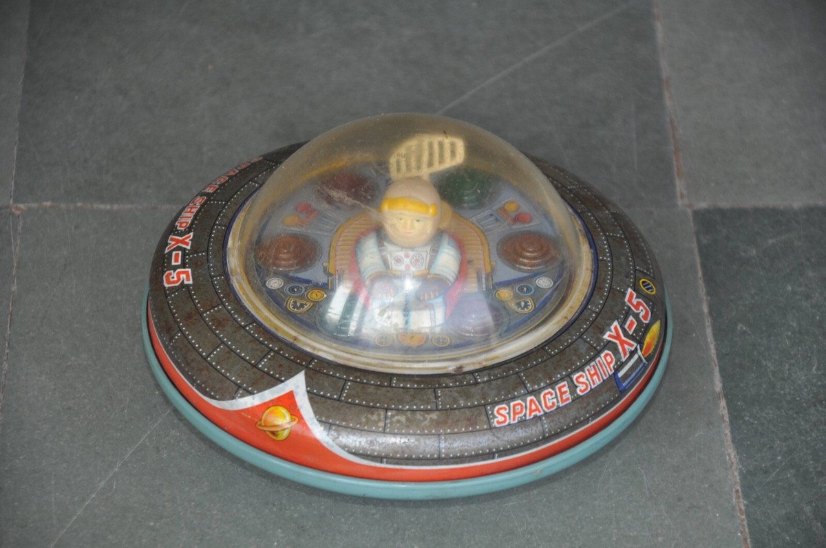 Vintage X- 5 Space Ship Litho Battery Tin Toy,Japan ? | eBay
