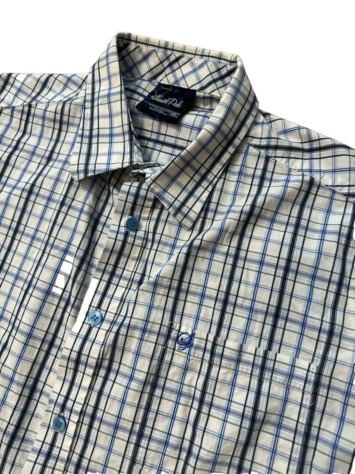 Camisas informales para hombre Southpole de algodón a rayas con botones