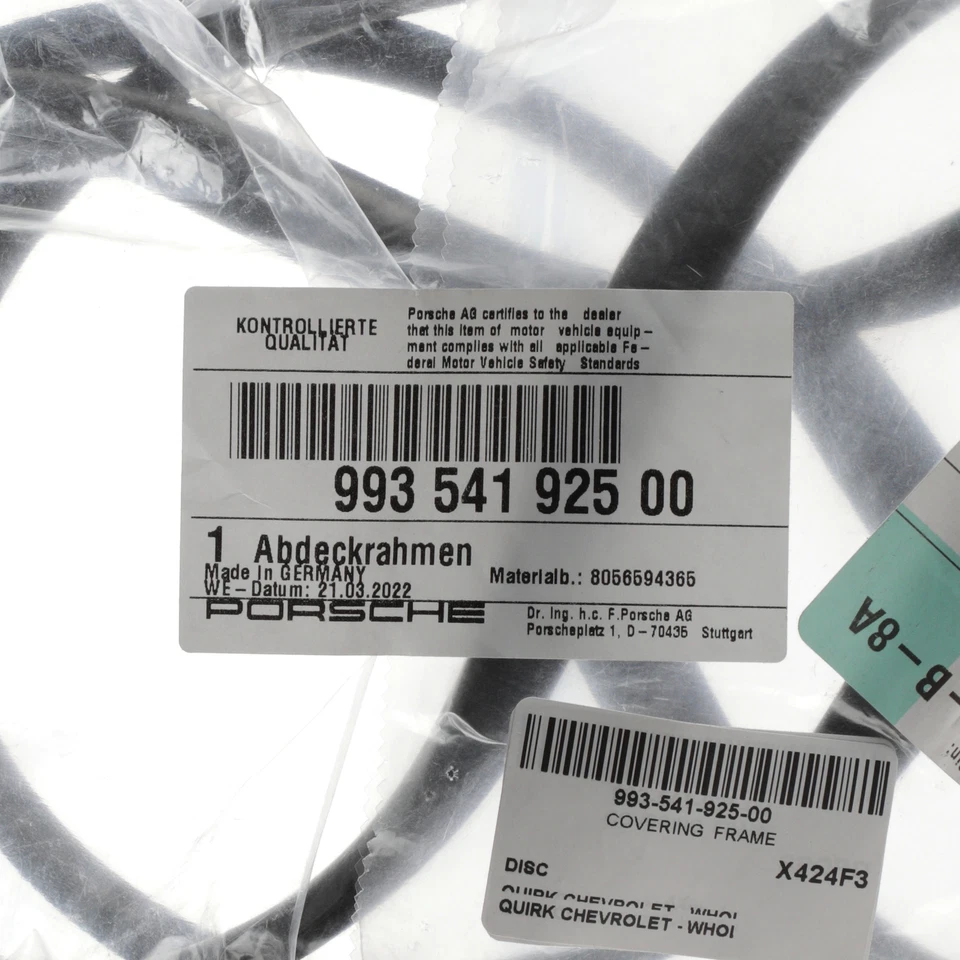 GENUINO PORSCHE 944 911 968 Parabrisas Cubierta Exterior Marco Sello 993-541-925-00 Foto 4 de 4