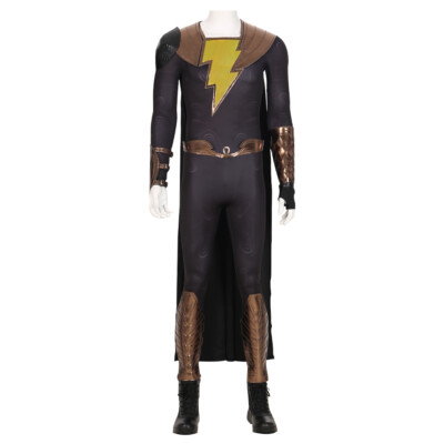 Black Adam Full Set Uniform Halloween Cosplay Costume + Shoes