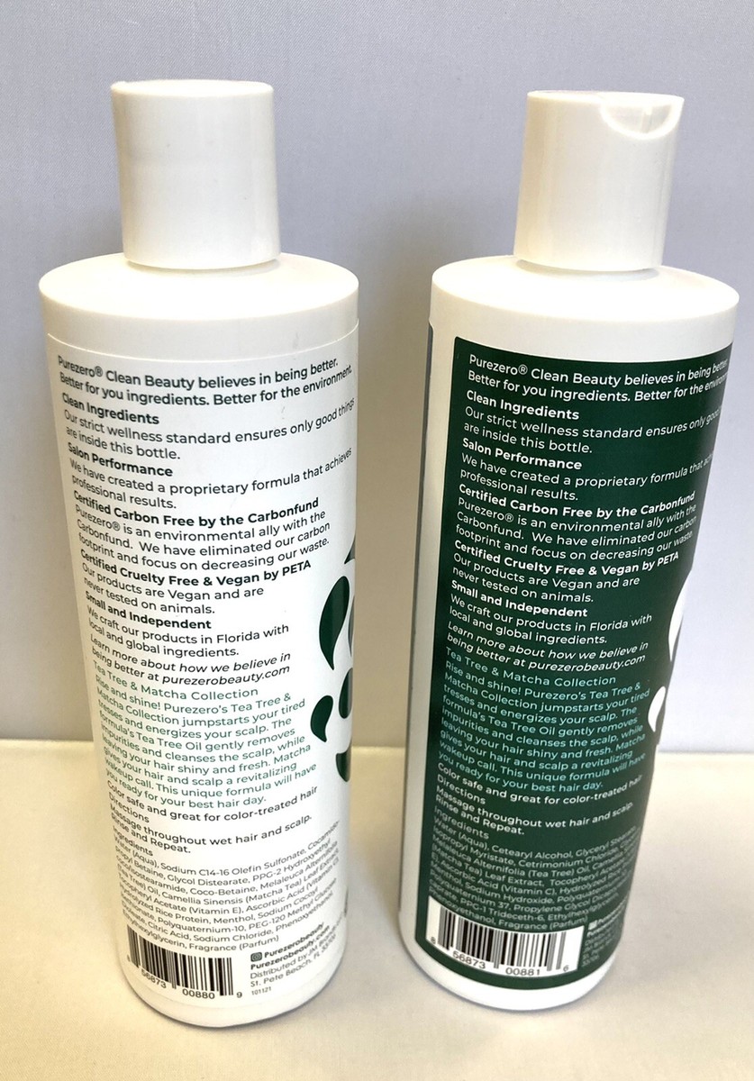 NEW Purezero Tea Tree Matcha Invigorating Shampoo