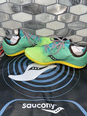 Saucony Womens Carrera Xc4 Flat Track & Field Shoe Blue Mutant sz 7.5 NEW