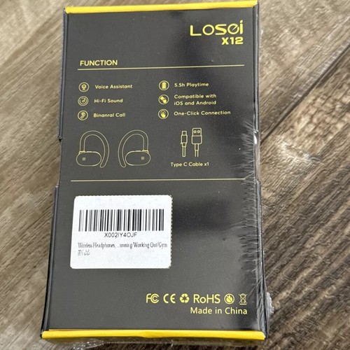 2 Pack Losei X12 Wireless Headphones for Gym/Working Out/Running - Picture 2 of 2