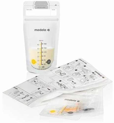 Medela 22pcs Accessories Pack Wide Base Nipples Breast Milk Storage Bags - Picture 8 of 8