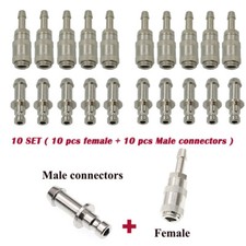 10 SET NIBP Cuff Connector Blood Pressure Hose Quick Male Female Bayonet Socket