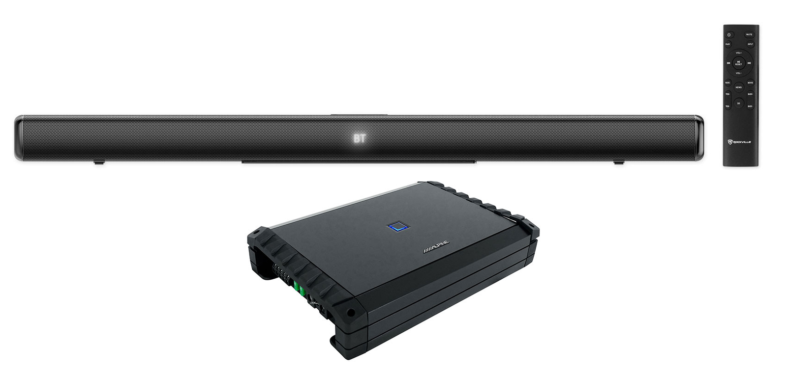 Alpine S2-A55V 540 Вт RMS Hi-Res 5-канальный усилитель класса D Звуковая панель для домашнего кинотеатра 58290₽