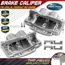 2x Rear Disc Brake Caliper w/ Bracket for Chevy Silverado Suburban GMC Sierra