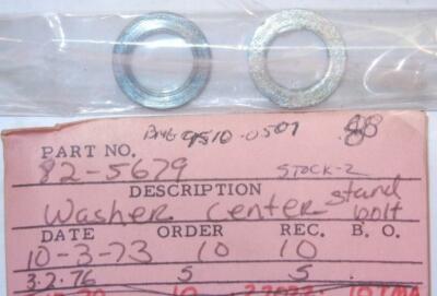 1969-era Triumph T120 650cc PAIR original UK center stand washers 82-6916