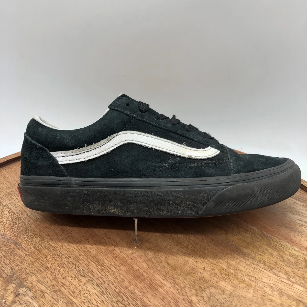 Bygger Salme Udgangspunktet Vans Old Skool Pig Suede Black White Shoes Men&#039;s Size 5 Womens 6.5  VN0A4U3B18L | eBay