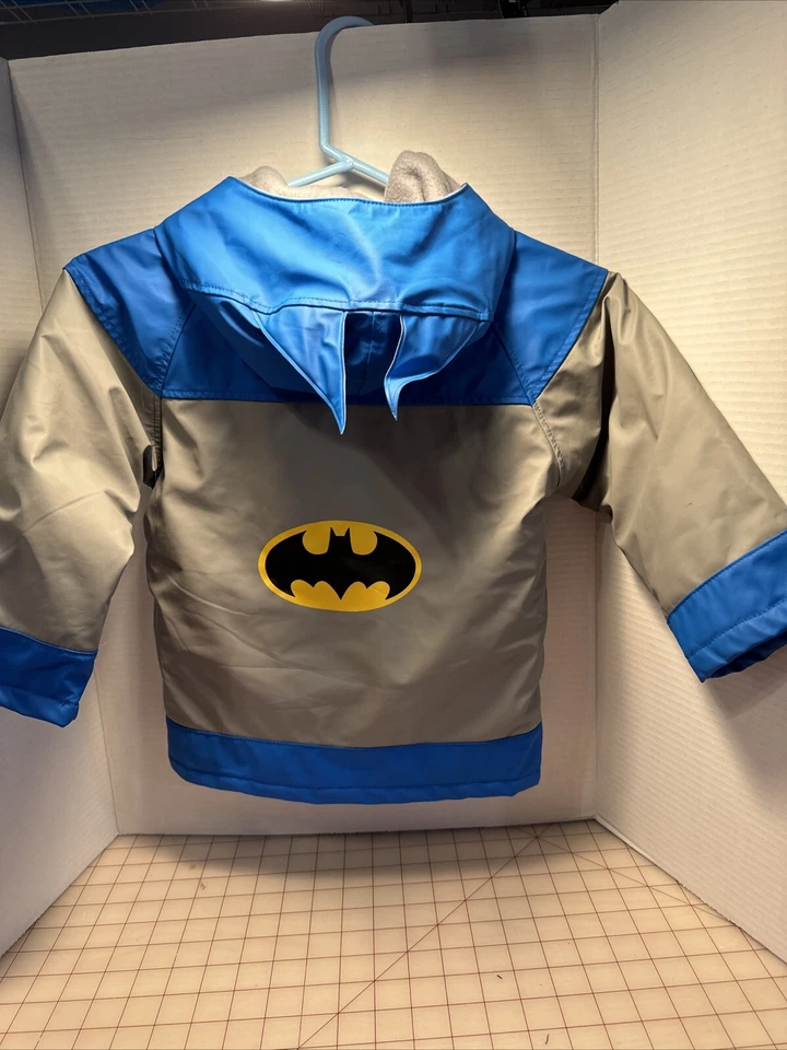 WESTERN CHIEF - Chaqueta Abrigo de Lluvia Forrado a Presión BATMAN Niños Pequeños Talla 3T Foto 2 de 4