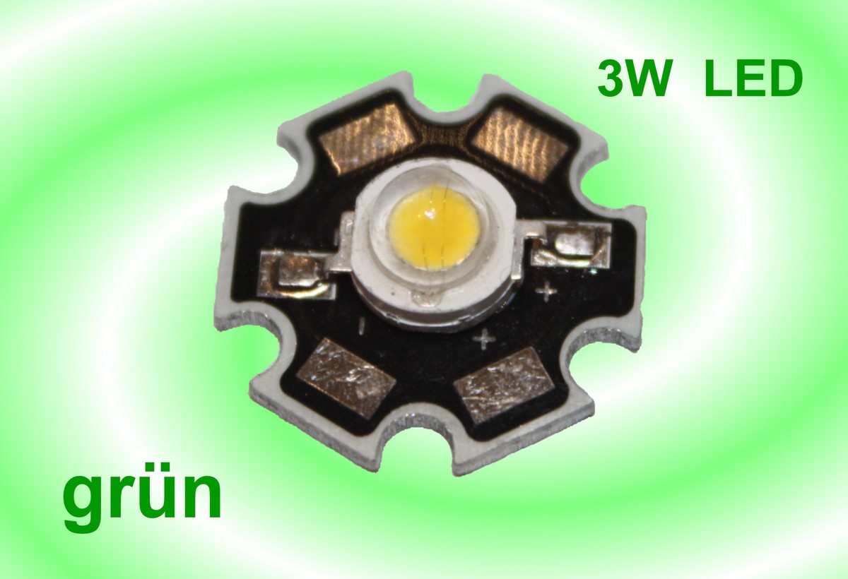 Produktbild von Highpower 3W LED-Chip – Hochleistungs-LED Im Set Für Deine Bastelprojekte