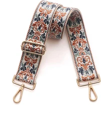 Purse Straps Replacement Wide Crossbody Shoulder Strap for Bags Gold Buckle-219