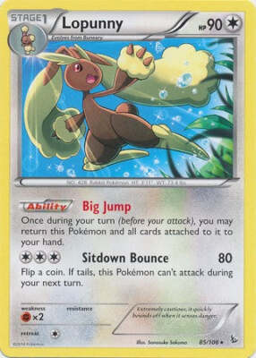 Lopunny 85/106 - Pokemon XY Flashfire Rare Card | eBay