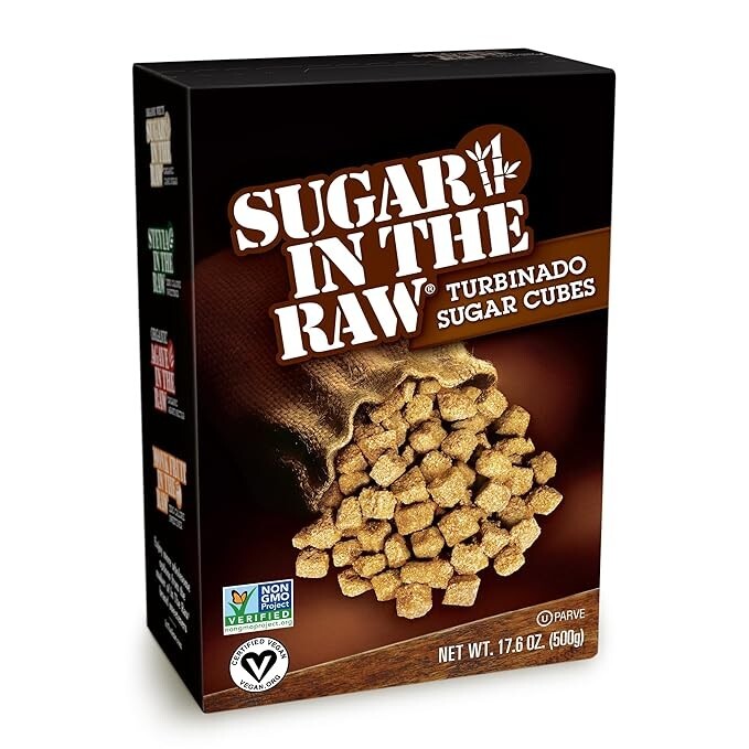 Sugar In The Raw Turbinado Cane Sugar Cubes, Pure, Gluten Free, 17.6 oz (Pack 1)