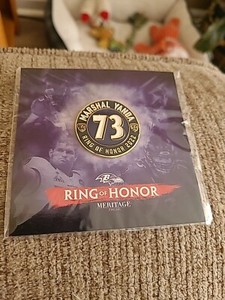 Marshal Yanda # 73 Pin Ring Of Honor 2022 SGA Baltimore Ravens Iowa Football