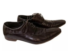 Dolce & Gabbana Italy Oxford Men's Shoes Brown Leather Pointed Toe Size 9     G6