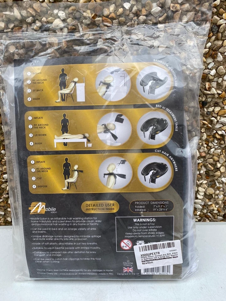 New Mobile Salon Inflatable Basin for Washing Hair in Bed and at Home - Image 3 of 4