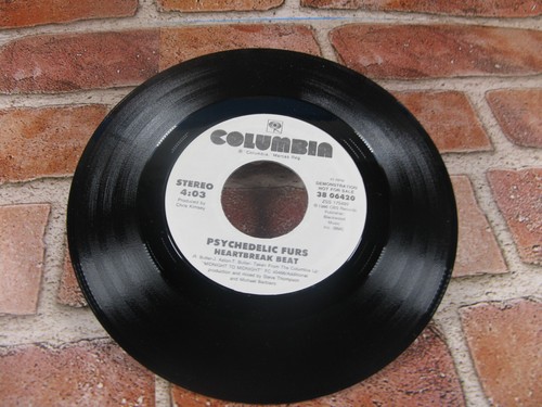 PSYCHEDELIC FURS: heartbreak beat COLUMBIA 7" Single 45 Promo - Picture 3 of 4