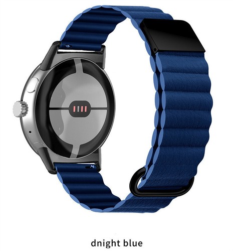 Pulsera de cuero auténtico para Google Pixel Watch 2 1 imán inteligente pulsera de reloj repuesto - Imagen 5 de 30