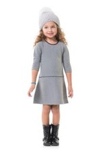 New Girl Sail to Sable Warm on Wooster Gray Quilted Dress Size 12