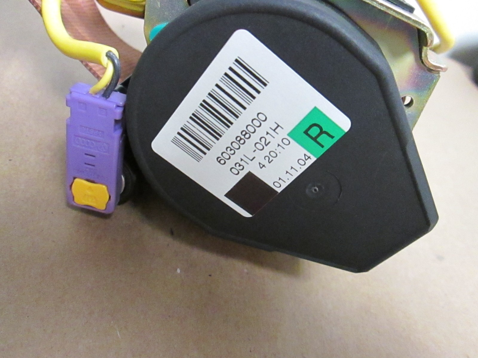 Bentley Continental GT  RH Seat Belt # 60308800