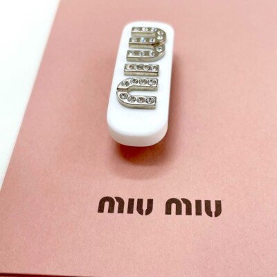 Miu Miu Hair Clip Hairpin Hair Clip Only 1 [Genuine product
