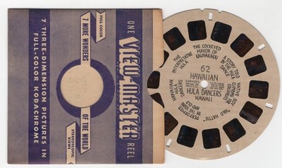 Hawaiian Hula Dancers Hawaii 1940's View-Master Single Reel 62