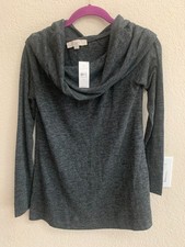 Ann Taylor Loft Gray Knit Blouse Size XS List 49.5