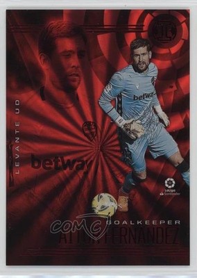 2020-21 Panini Chronicles Illusions La Liga Red Lasers Aitor Fernandez #16 0j4n