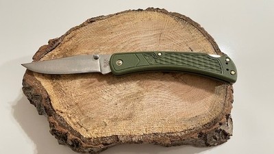 Buck 110USA Knife Slim Select Folding Pocket Knife Olive Handle Lockback-----