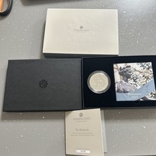 1oz Silver 999 Ag Britannia 2021 BU £2 Coin Box Royal Mint (G55)