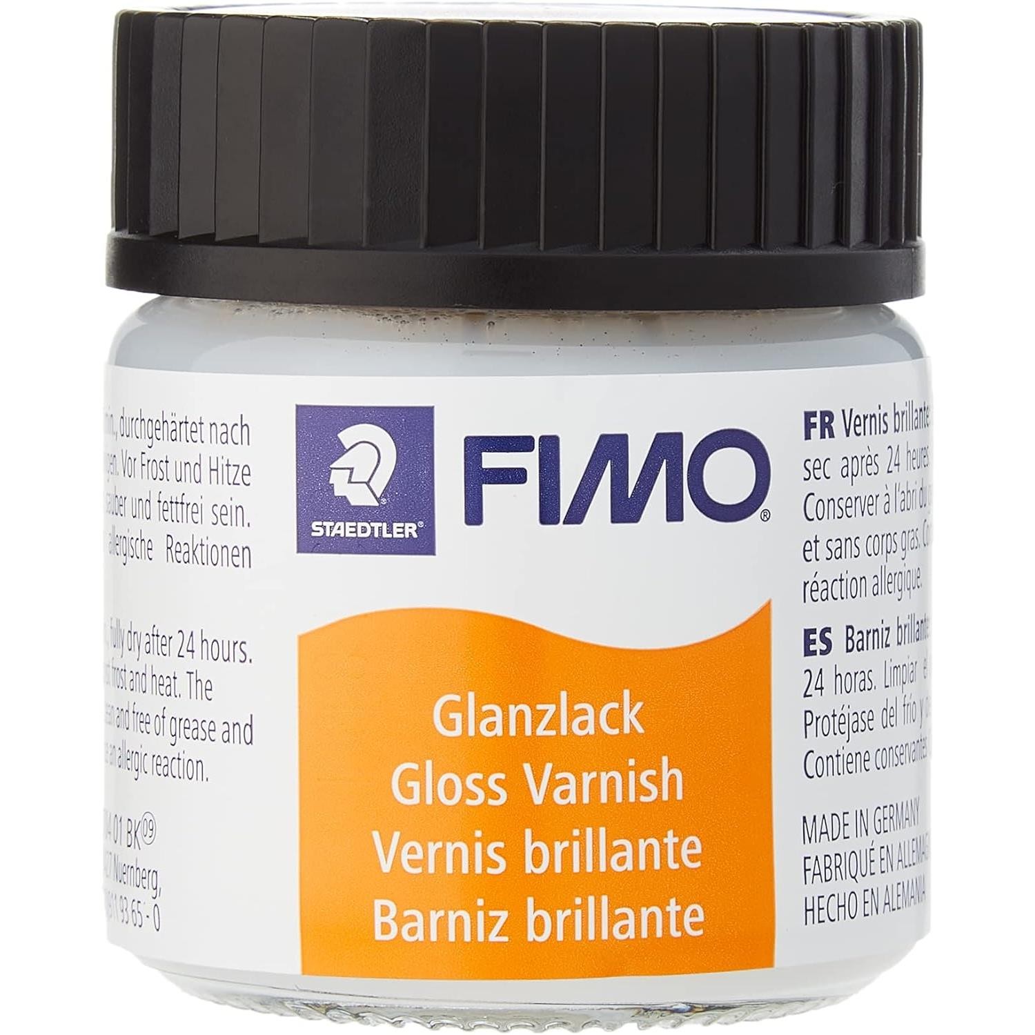Vernis brillant FIMO lot de 5 à base d'eau pour protéger et faire briller vos modelages