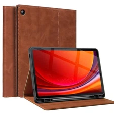 Case for Samsung Galaxy Tab A8 10.5" 2022 - Genuine Leather, S Pen Holder