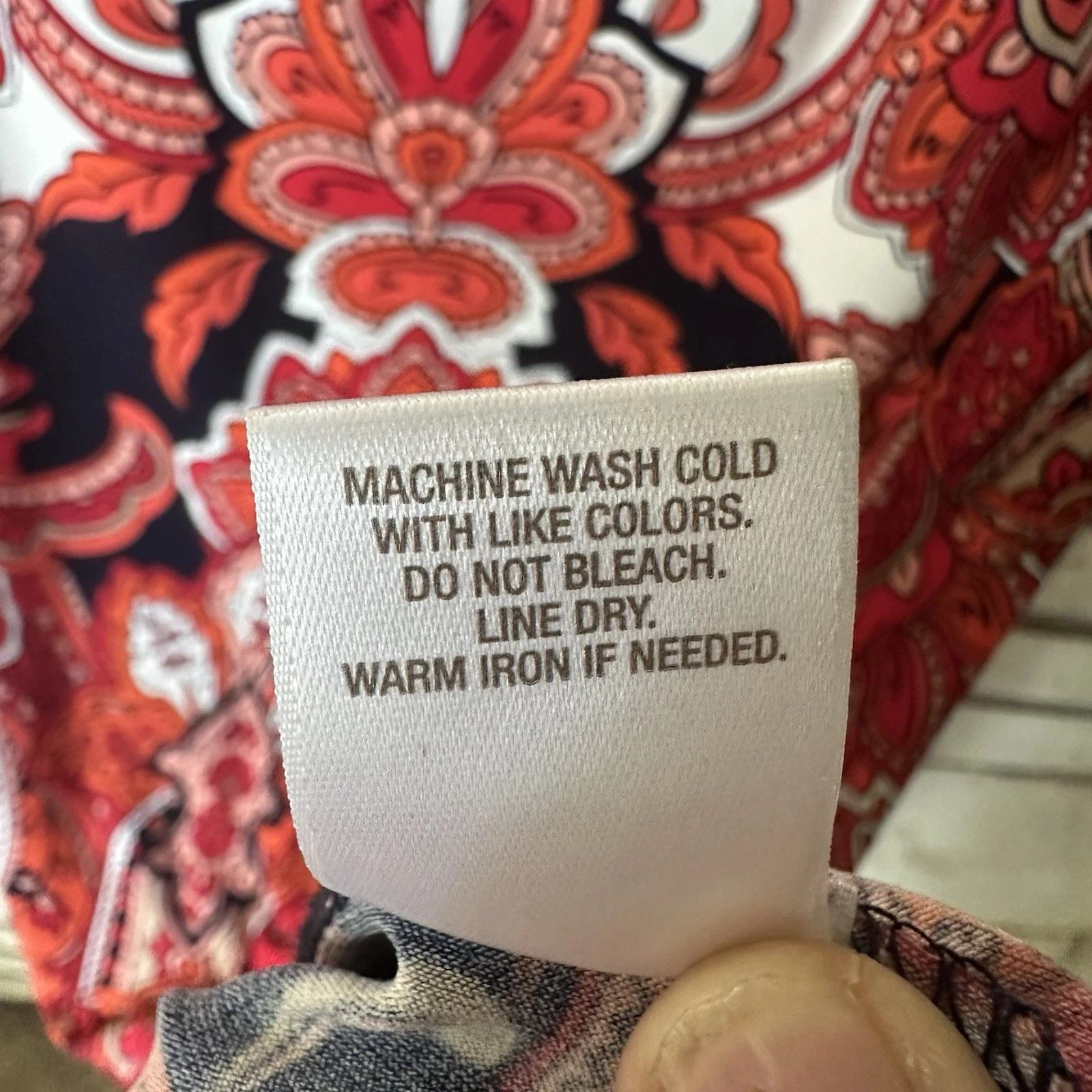 VETEMENTS Abito donna firmato Camryn taglia 6 rosso paisley tubino orlo a contrasto