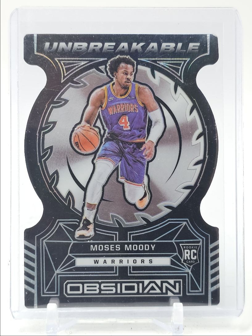MOSES MOODY 2021-22 OBSIDIAN UNBREAKABLE ROOKIE DIE CUT WARRIORS RC Q1837