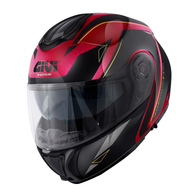 Casque Modulaire GIVI X26 Square Bordeaux Noir