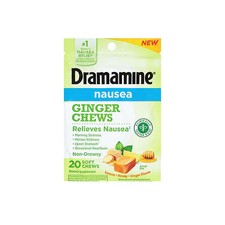 Nausea Non-Drowsy Ginger Soft Chews 20 Chews