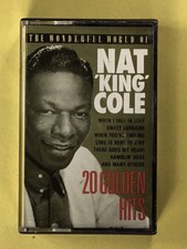 Nat King Cole "Wonderful World Of: 20 Golden HitsTape Cassette 1989