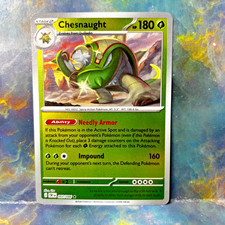 chesnaught pokemon card value EX XY18 - Holofoil XY Promos any damage done to this Pokemon by attacks is reduced by 20 (after applying Weakness and Resistance). Chesnaught [Reverse Holo] #7 Prices