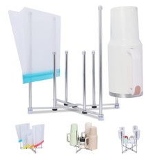 Plastic Bag Drying Holder, Bottle Rack, Multifunctional Medium, Silver