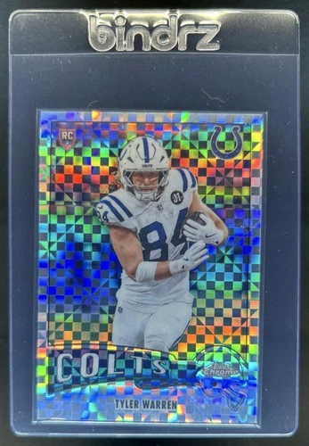 2025 Topps Chrome Tyler Warren 1975 RC X-Fractor Rookie #1975-15 Colts