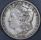 1892-O $1 MORGAN SILVER DOLLAR KM# 110 Grade:  VF A6150