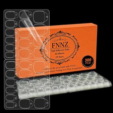 FNNZ 300 Pcs Nail Adhesive Tabs, Ultra Thin Double-Sided Nail Sticky Tabs for 0.07 per gallon