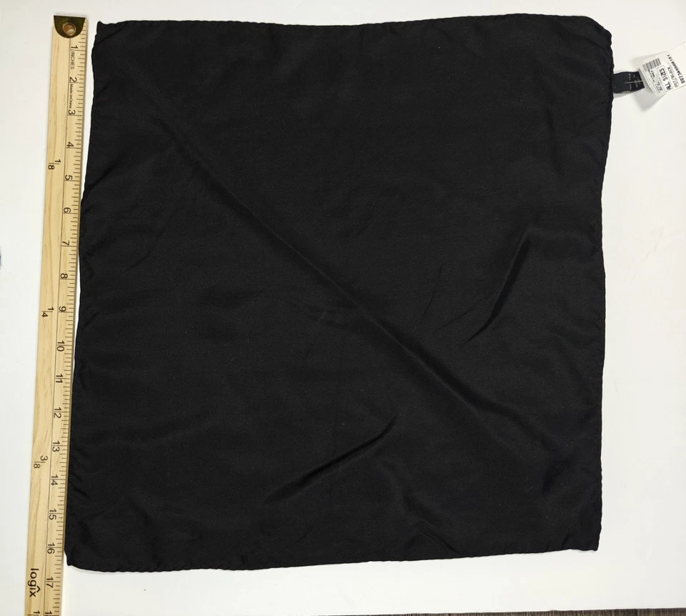 Jos. A. Banco 100% Seda Bolsillo Cuadrado Azul Patrón y Conjunto Negro Foto 2 de 4