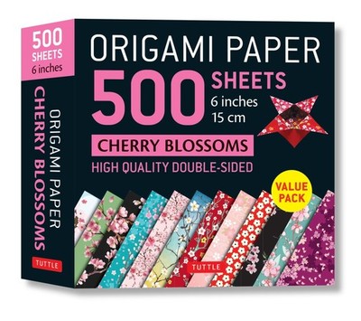Origami Paper 500 sheets Cherry Blossoms 6 15 cm Tuttle Origami Paper Double-...