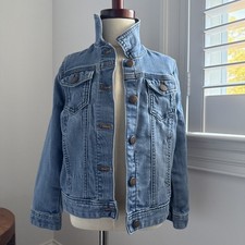 Crewcuts by J.Crew Kids Denim Jacket Stretch Blue Size 6-7